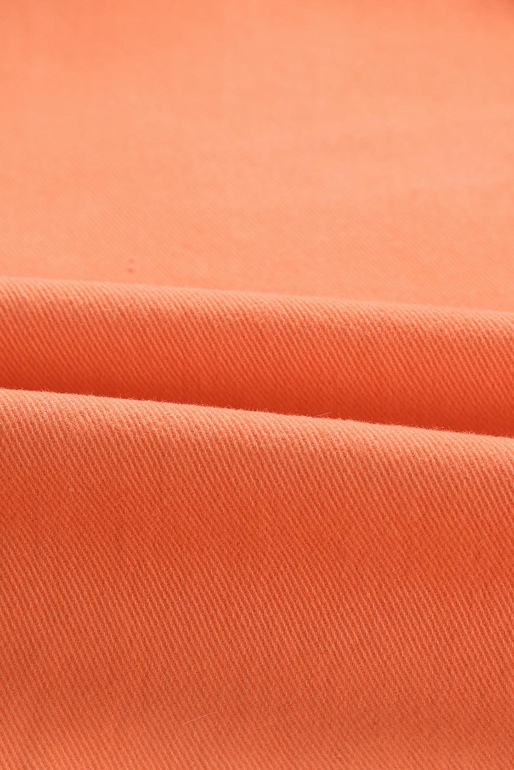 Orange Acid Wash Casual High Waist Wide Leg Jeans