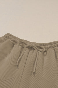 Apricot Textured Loose Slouchy Long Sleeve Top and Pants Set