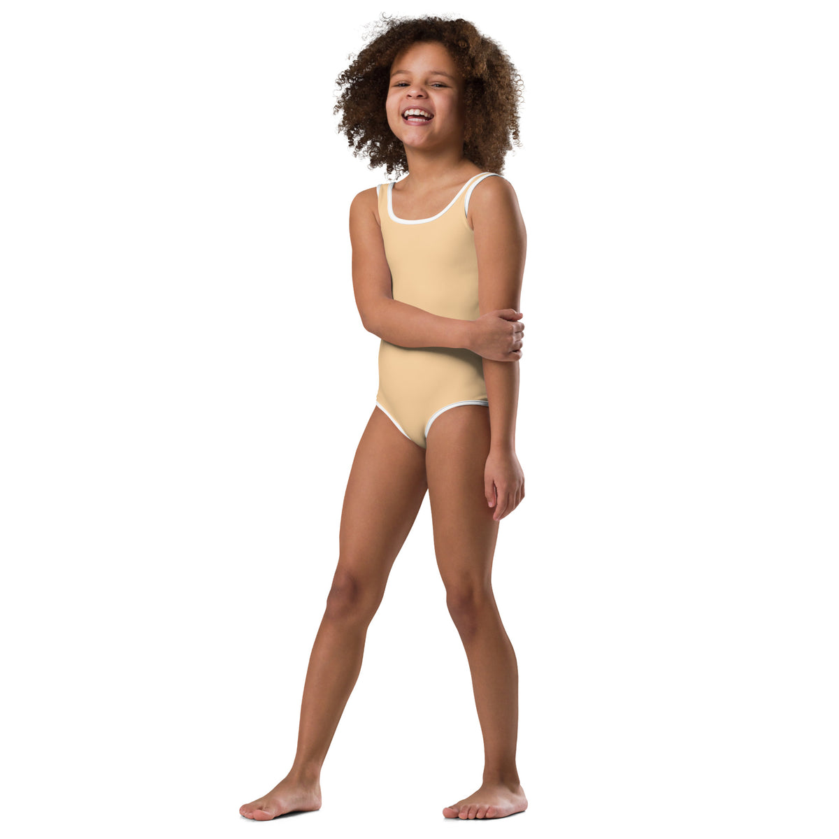 SOFIA KIDS SWIMSUIT - PASTEL MANDARIN