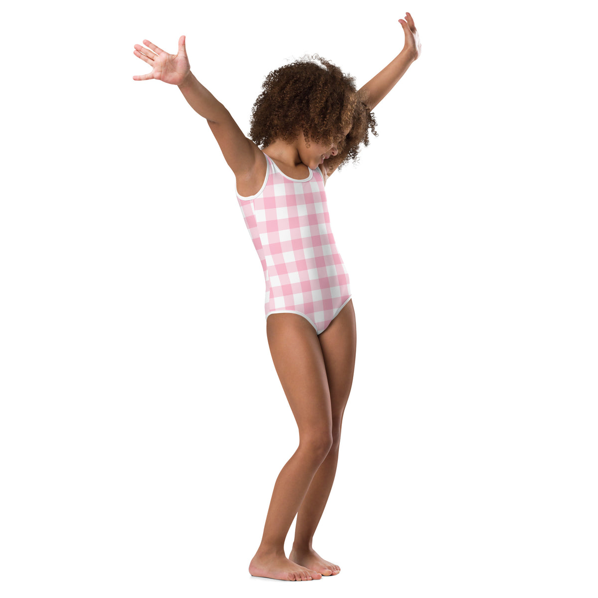 SOFIA KIDS SWIMSUIT | PINK GINGHAM