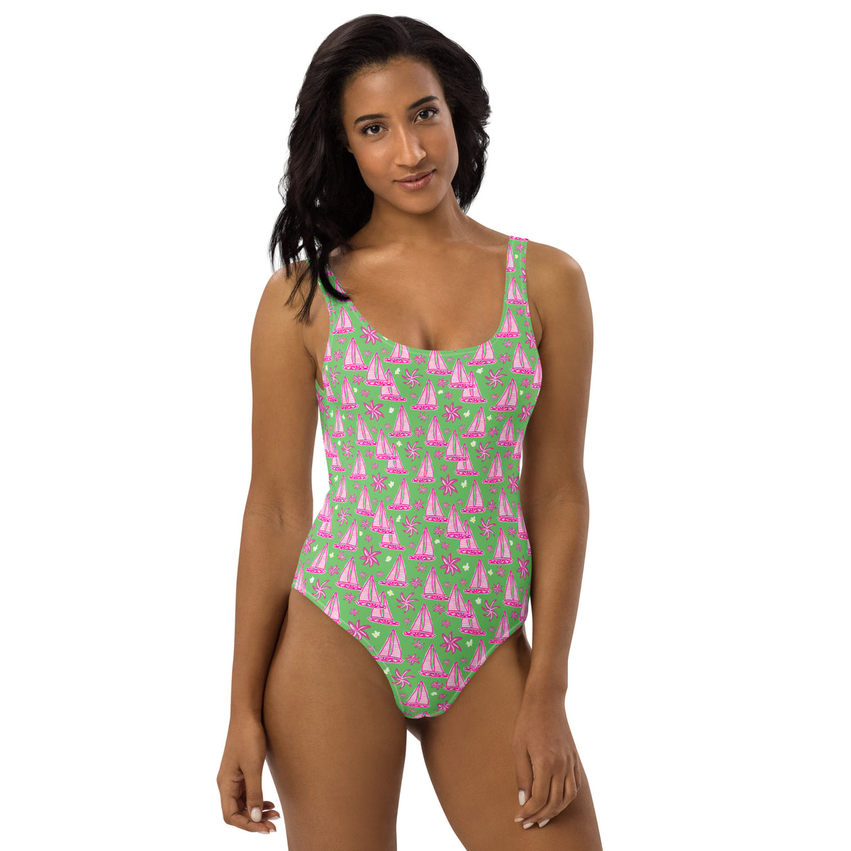 FLORIDA ECO ONE PIECE SWIMSUIT - SAILBOAT TROPIX
