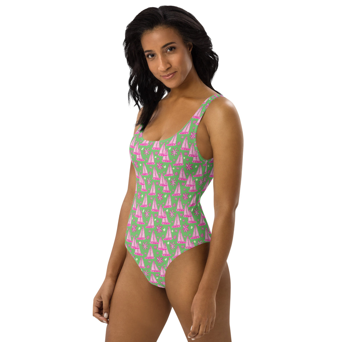 FLORIDA ECO ONE PIECE SWIMSUIT - SAILBOAT TROPIX