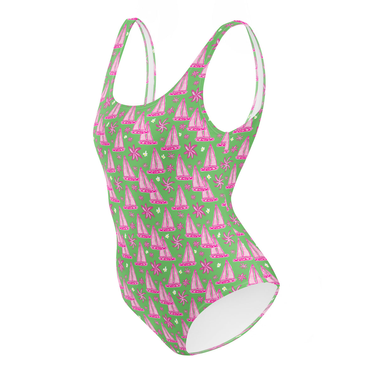 FLORIDA ECO ONE PIECE SWIMSUIT - SAILBOAT TROPIX