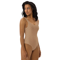 FLORIDA ECO ONE PIECE SWIMSUIT - BROWN POLKA DOTS