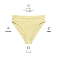 MIAMI ECO HIGH WAISTED BIKINI BOTTOM - BANANA YELLOW