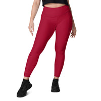 POCKET LEGGINGS - CARMINE