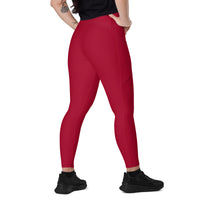 POCKET LEGGINGS - CARMINE