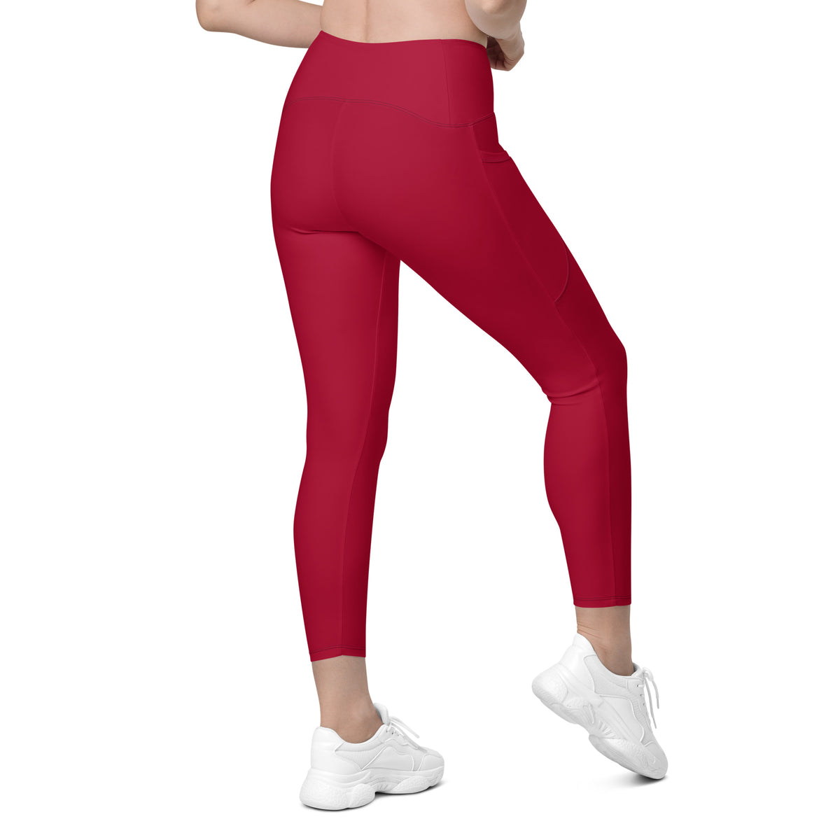 POCKET LEGGINGS - CARMINE