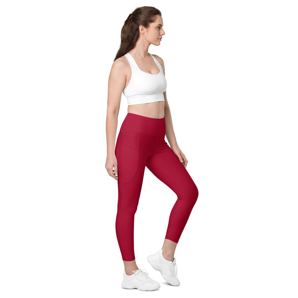 POCKET LEGGINGS - CARMINE