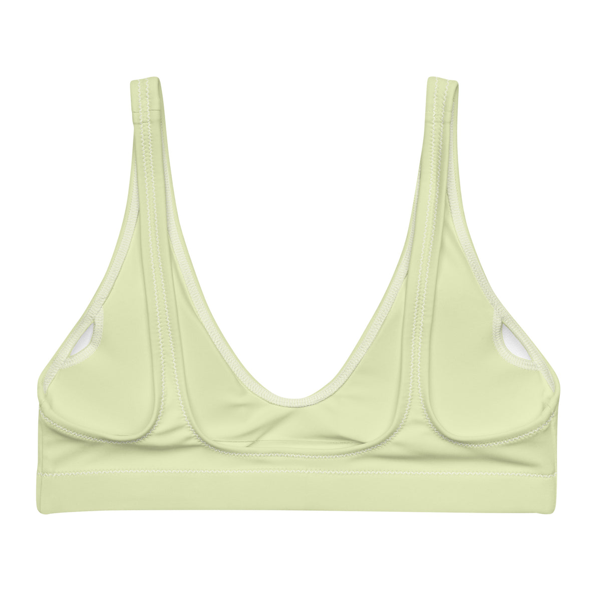 BELLA ECO PADDED BIKINI TOP | PASTEL LIME
