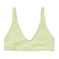 BELLA ECO PADDED BIKINI TOP | PASTEL LIME