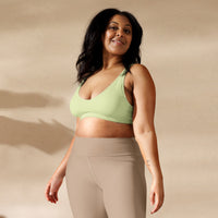 BELLA ECO PADDED BIKINI TOP | PASTEL LIME