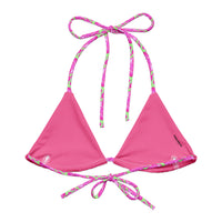 TRIANGLE STRING BIKINI TOP ECO - PINKLIMA BLOOMS