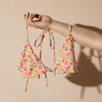 TRIANGLE STRING BIKINI TOP ECO - TEXAS FLORALS