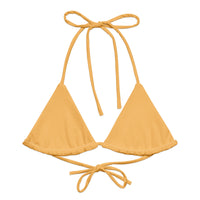 TRIANGLE STRING BIKINI TOP ECO - PEACH