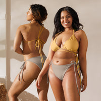 TRIANGLE STRING BIKINI TOP ECO - PEACH