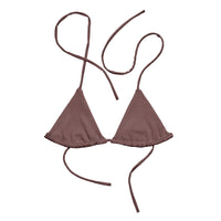 TRIANGLE STRING BIKINI TOP ECO - CHOCOLATE