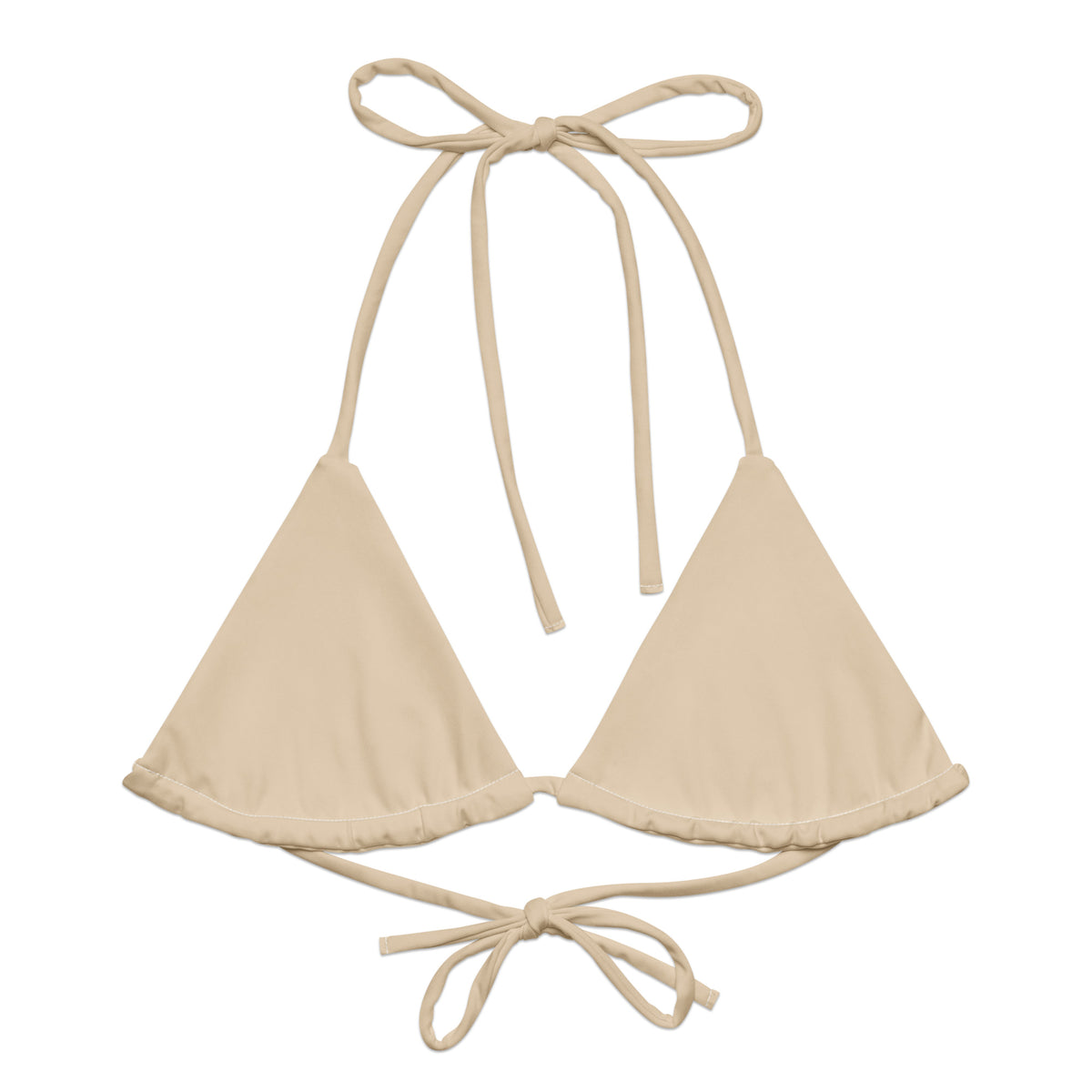 TRIANGLE STRING BIKINI TOP ECO - CHAMPAGNE