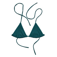 TRIANGLE STRING BIKINI TOP ECO - SHERPA TEAL