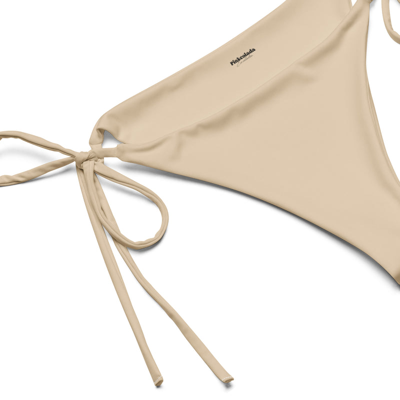 STRING BIKINI BOTTOM ECO - CHAMPAGNE – PINKCOLADA