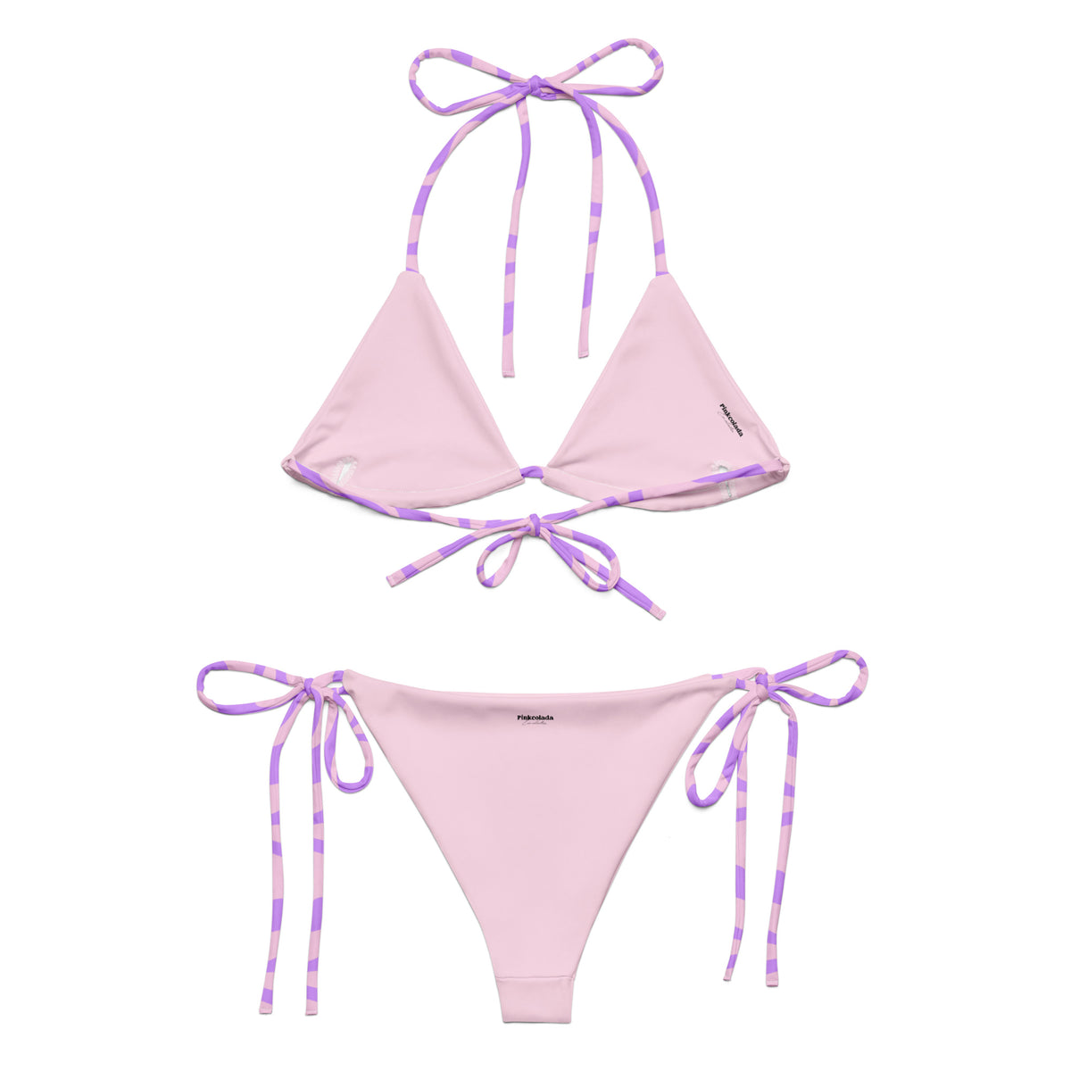 STRING BIKINI SET ECO - PURPLE SWIRLSA