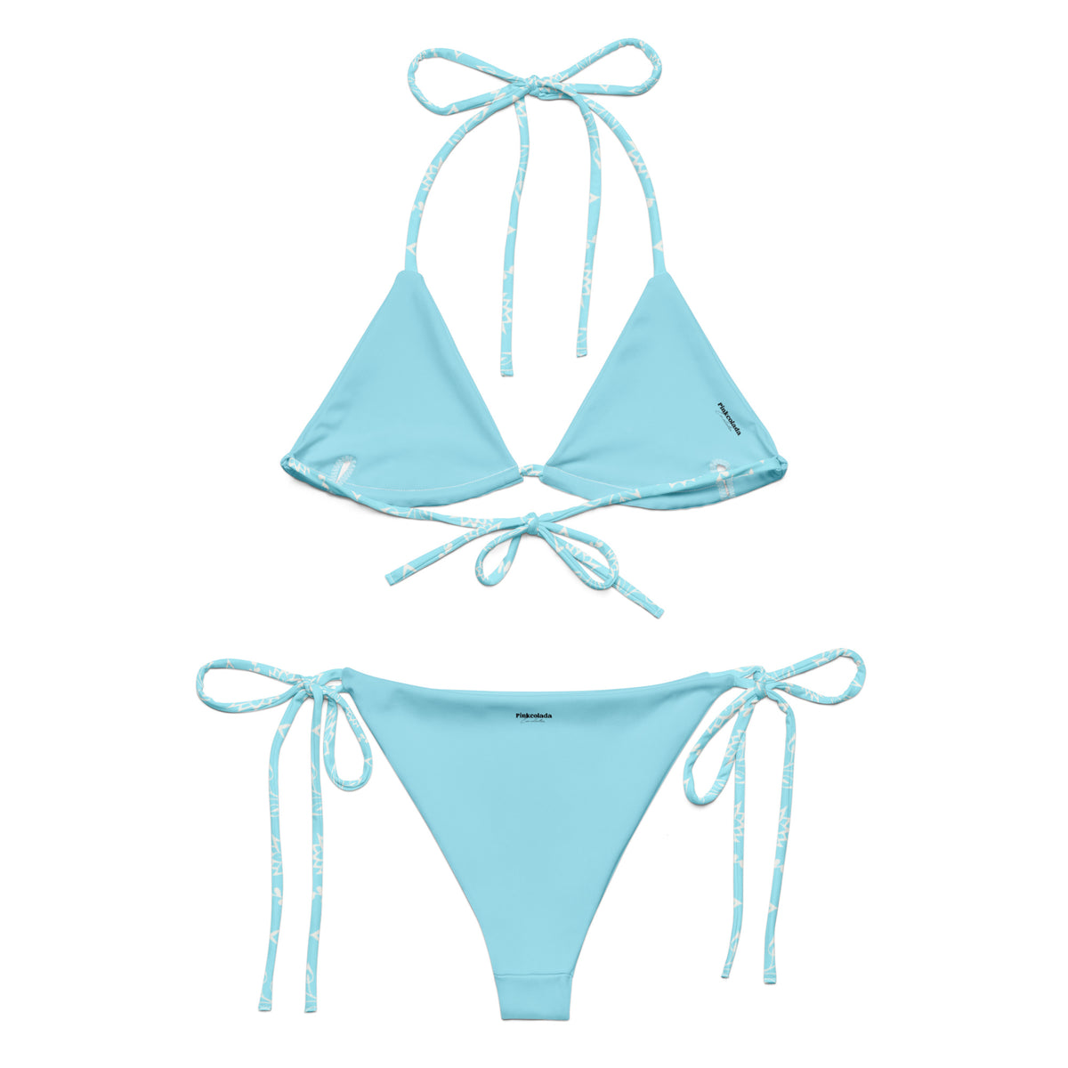 STRING BIKINI SET ECO - GARDEN PARTY SKY