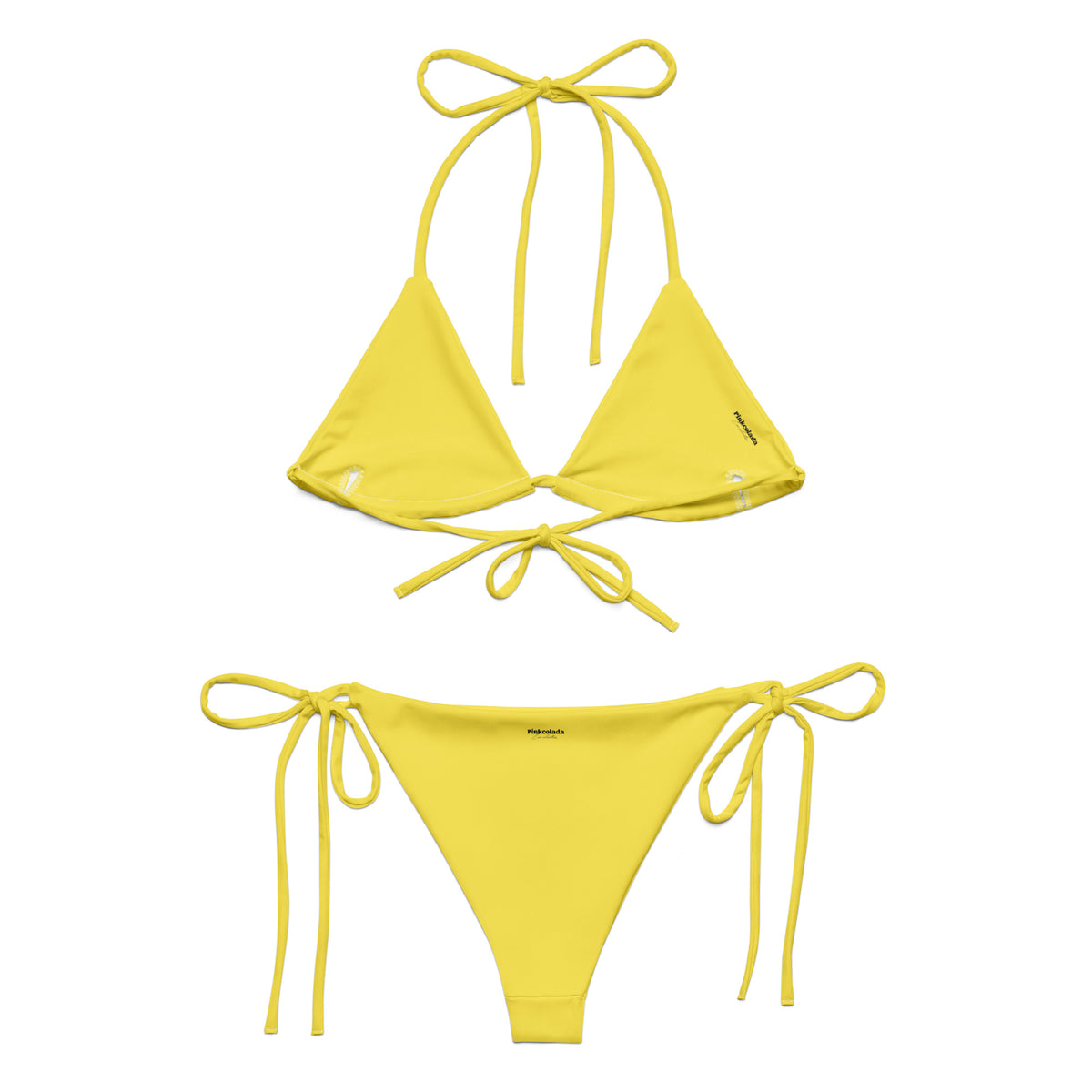 STRING BIKINI SET ECO - YELLOW DAISY