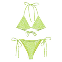 STRING BIKINI SET ECO - GARDEN PARTY LIME