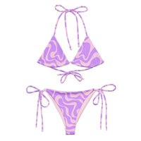 STRING BIKINI SET ECO - PURPLE SWIRLSA