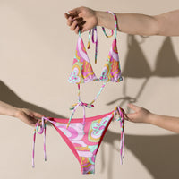 STRING BIKINI SET ECO - PINK DELICA