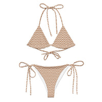 STRING BIKINI SET ECO - ZIG CHOCOLATE