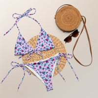 STRING BIKINI SET ECO - LILAC GARDEN