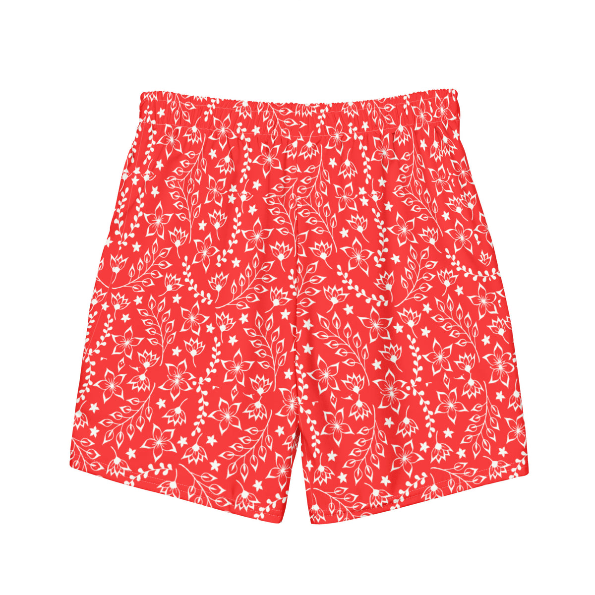 ECO MEN'S SWIM SHORTS | GARDEN PARTY RED