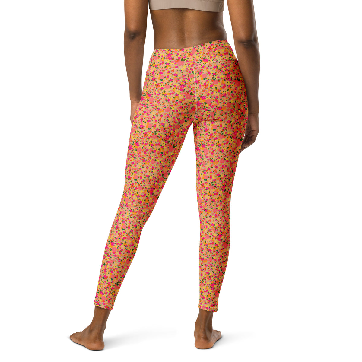 YOGI LEGGINGS - DITSY MANDARINS