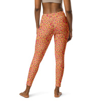 YOGI LEGGINGS - DITSY MANDARINS