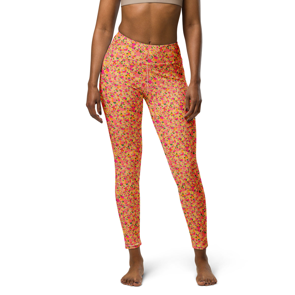 YOGI LEGGINGS - DITSY MANDARINS