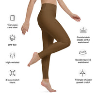 YOGI LEGGINGS - BROWN