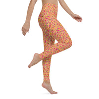 YOGI LEGGINGS - DITSY MANDARINS