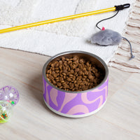 PET BOWL - PURPLE SWIRLS