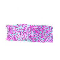 BAUDOUIN BIKINI TOP - ORCHID PALMS - PINKCOLADA