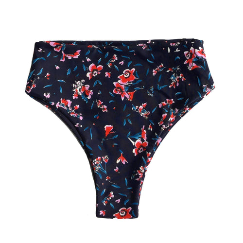 BAUDOUIN BIKINI BOTTOM IN SPRING FLORAL - PINKCOLADA