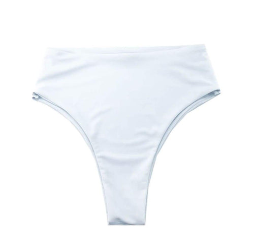 BAUDOUIN BIKINI BOTTOM IN WHITE LILY - PINKCOLADA