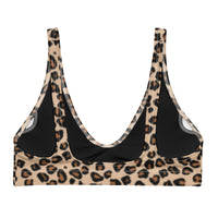 BELLA ECO PADDED BIKINI TOP | LEOPARD - PINKCOLADA