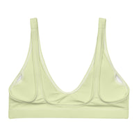 BELLA ECO PADDED BIKINI TOP | PASTEL LIME - PINKCOLADA