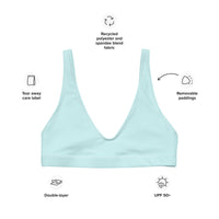 BELLA ECO PADDED BIKINI TOP | POWDER BLUE - PINKCOLADA