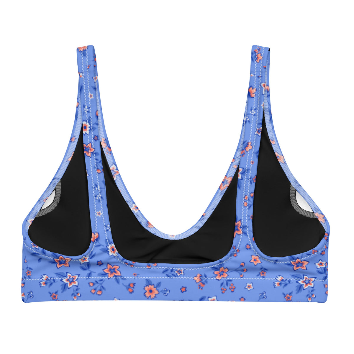 BELLA ECO PADDED BIKINI TOP - SAPPHIRE FLORALS - PINKCOLADA