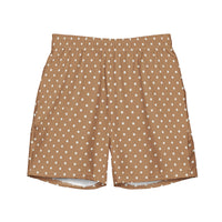 ECO MEN'S SWIM SHORTS | BROWN POLKA DOTS - PINKCOLADA