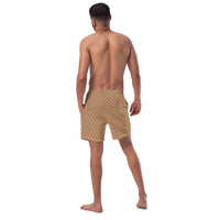 ECO MEN'S SWIM SHORTS | BROWN POLKA DOTS - PINKCOLADA