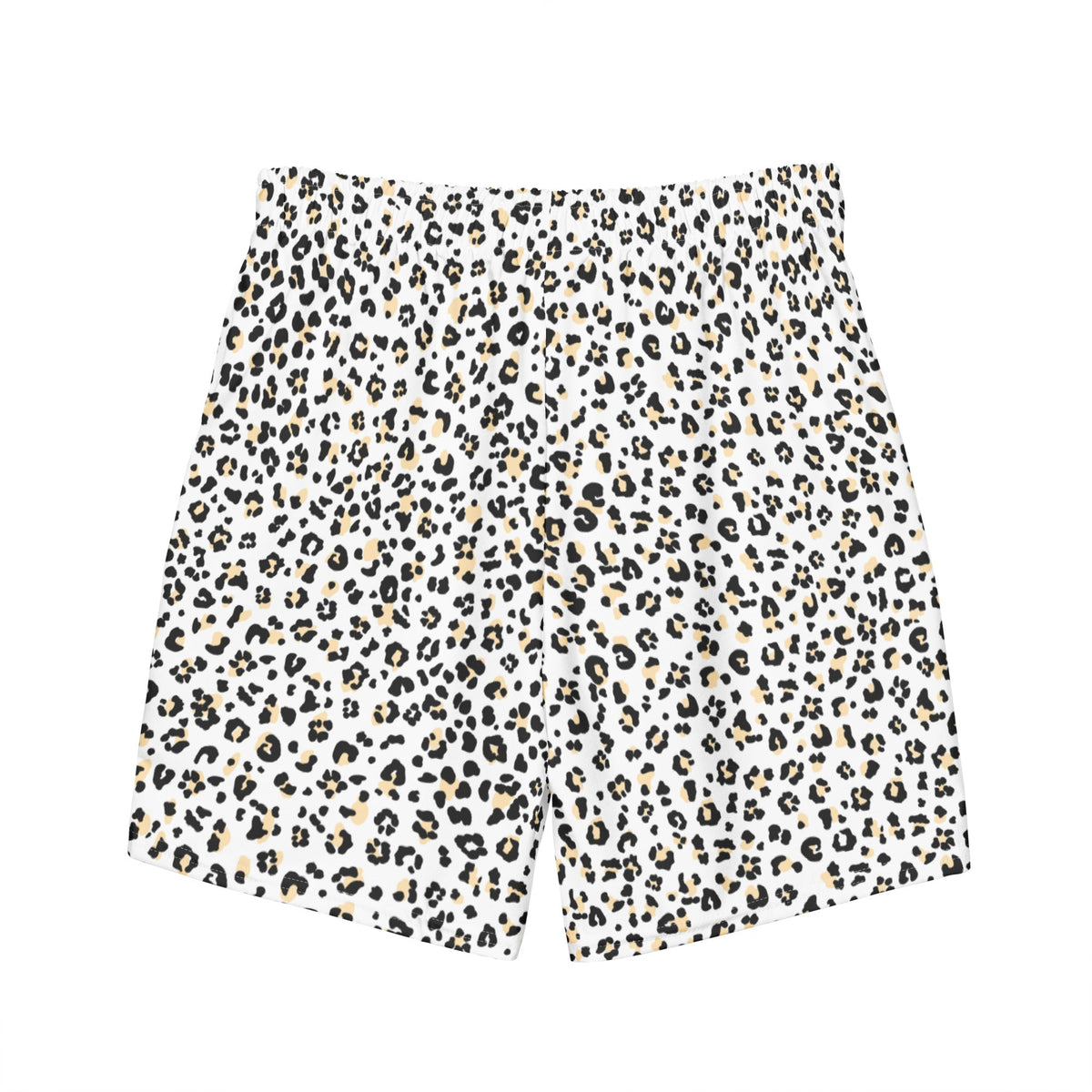 ECO MEN'S SWIM SHORTS | WHITE LEOPARD - PINKCOLADA