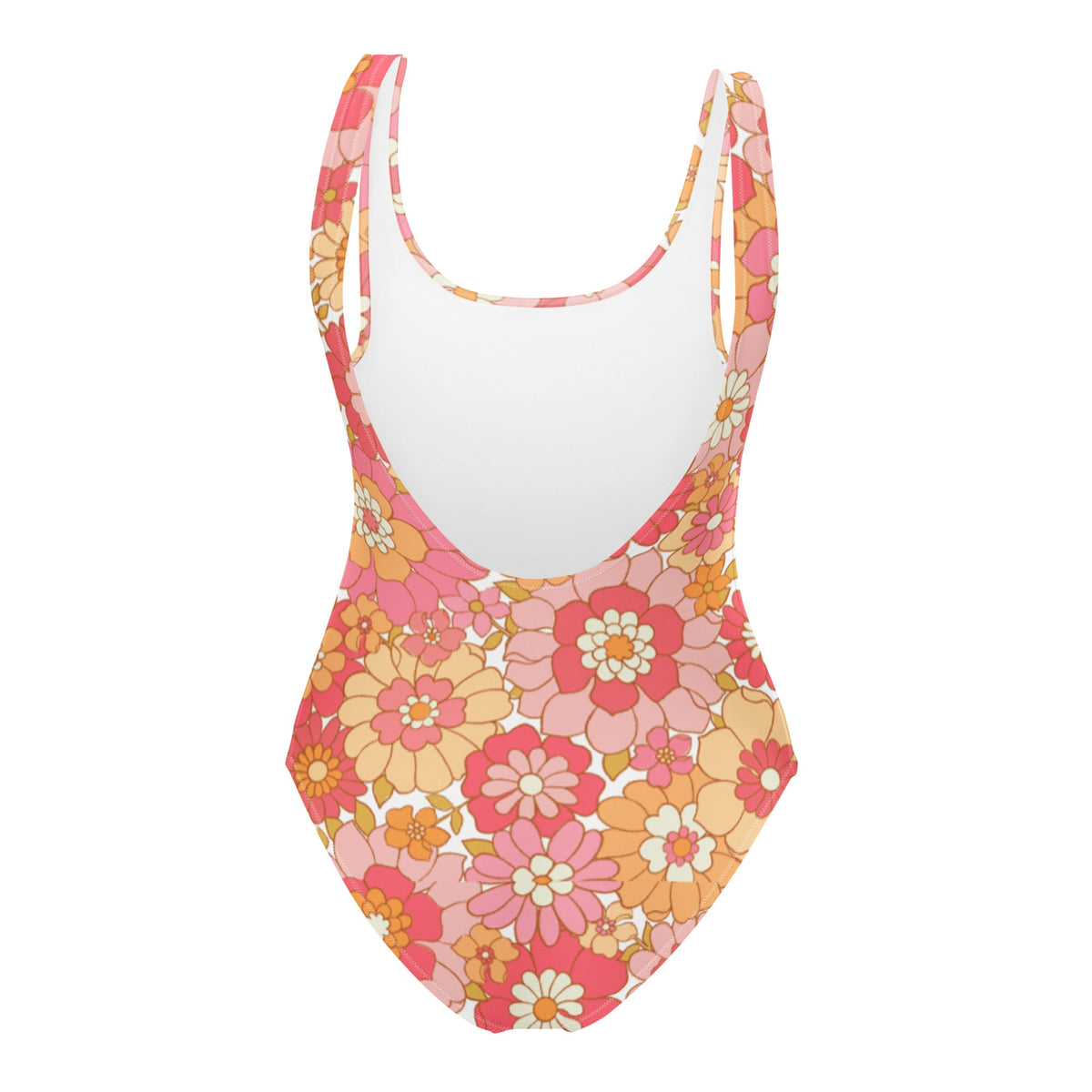FLORIDA ECO ONE PIECE SWIMSUIT - RETRO BLOOMS - PINKCOLADA